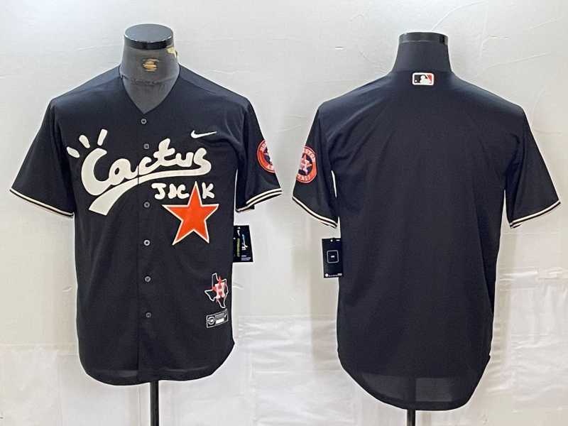 Men's Houston Astros Blank Black Cactus Jack Vapor Premier Stitched Baseball Jersey,We sell and wholesale Men's Houston Astros Blank Black Cactus Jack Vapor Premier Stitched Baseball Jersey on line form chian!